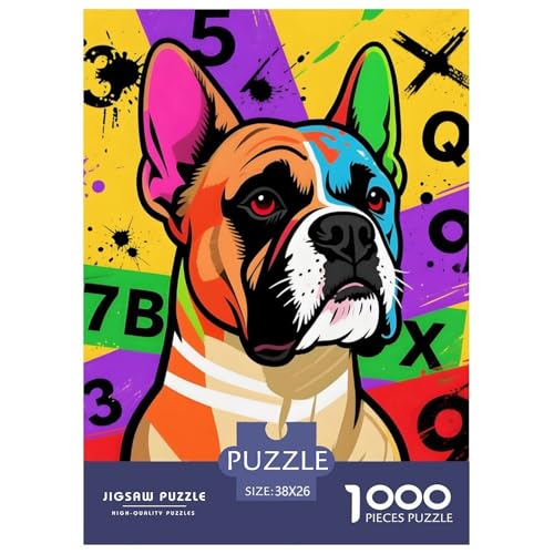 Boxer Puzzle 1000 Teile Für Erwachsene – Anspruchsvolles Haustierhund Motiv – Poster, Geschenkbox & Kreative Freizeitgestaltung 38x26cm/1000pcs Boxer Puzzle 1000 Teile Für Erwachsene – Anspruchsvolles Haustierhund Motiv – Poster, Geschenkbox & Kreative Freizeitgestaltung 38x26cm/1000pcs von UFVZBNFAN