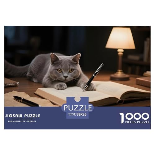 Britisch Kurzhaar Puzzle 1000 Teile – Anspruchsvolles Hauskatze Motiv – Nachhaltiger Karton, Brillante Farben, Geschenkbox & Deko 38x26cm/1000pcs Britisch Kurzhaar Puzzle 1000 Teile – Anspruchsvolles Hauskatze Motiv – Nachhaltiger Karton, Brillante Farben, Geschenkbox & Deko 38x26cm/1000pcs von UFVZBNFAN
