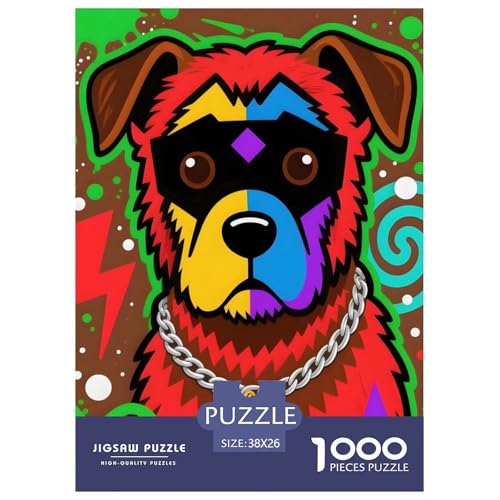 Brüsseler Griffon Puzzle 1000 Teile – Anspruchsvolles Haustierhund Motiv – Nachhaltiger Karton, Brillante Farben, Geschenkbox & Deko 38x26cm/1000pcs von UFVZBNFAN