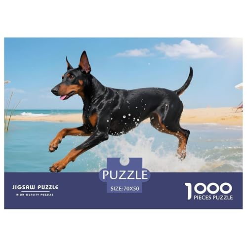 Dubin Puzzle 1000 Teile Haustierhund – Lernspiel Für Jugendliche Ab 14, Ruhige Freizeit, Präziser Kantenfit, Heimdeko Poster, Geschenkbereit 70x50cm/1000pcs von UFVZBNFAN