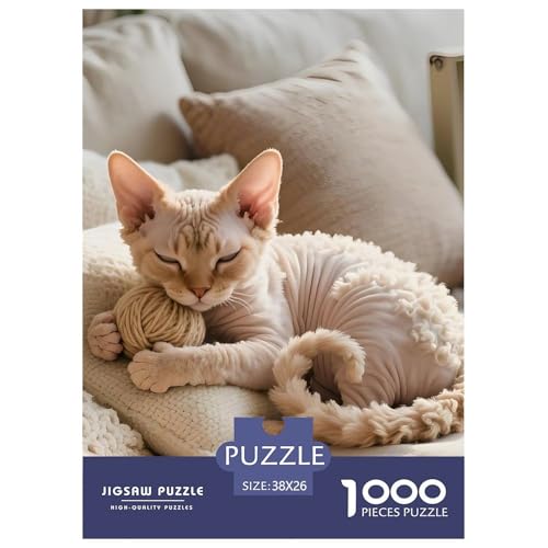 Entspannendes Devon Rex Puzzle 1000 Teile – Premium Haustier Katze Jigsaw Für Erwachsene – Hochwertiger Karton, Klare Details, Geschenk-Idee & Deko 38x26cm/1000pcs Entspannendes Devon Rex Puzzle 1000 Teile – Premium Haustier Katze Jigsaw Für Erwachsene – Hochwertiger Karton, Klare Details, Geschenk-Idee & Deko 38x26cm/1000pcs von UFVZBNFAN