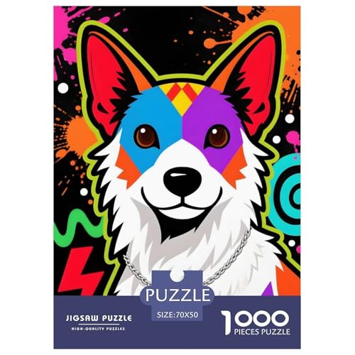 Entspannendes Japan-Chin Puzzle 1000 Teile – Premium Haustierhund Jigsaw Für Erwachsene – Hochwertiger Karton, Klare Details, Geschenk-Idee & Deko 70x50cm/1000pcs von UFVZBNFAN