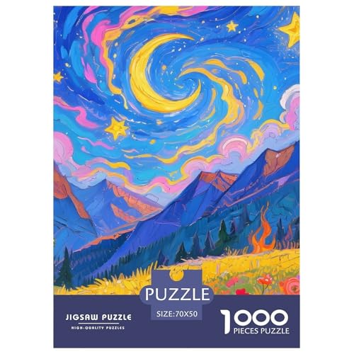 Fantasy-Landschaft Puzzle 1000 Teile Für Erwachsene – Anspruchsvolles Wunderbarer Himmel Motiv – Poster, Geschenkbox & Kreative Freizeitgestaltung 70x50cm/1000pcs von UFVZBNFAN