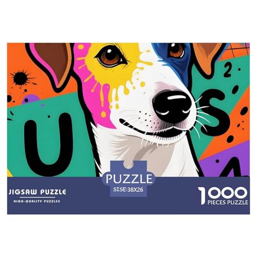 Glatter Foxterrier Puzzle 1000 Teile – Anspruchsvolles Haustierhund Motiv – Premium Karton, Klares Druckbild, Poster & Geschenkbox – Perfekt Für Heimdeko 38x26cm/1000pcs Glatter Foxterrier Puzzle 1000 Teile – Anspruchsvolles Haustierhund Motiv – Premium Karton, Klares Druckbild, Poster & Geschenkbox – Perfekt Für Heimdeko 38x26cm/1000pcs von UFVZBNFAN