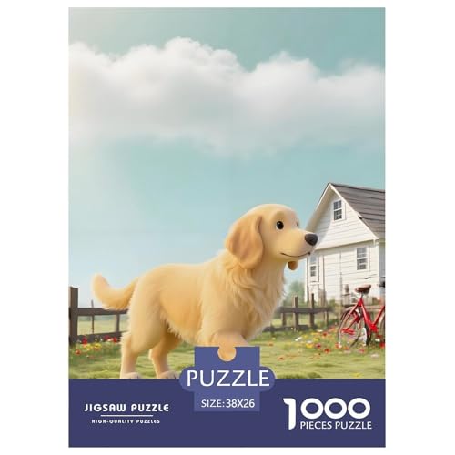 Golden Retriever Puzzle 1000 Teile Haustierhund – Herausforderung Puzzle Erwachsene, Bunte Farben, Spieleabend & Geschenkidee Für Weihnachten – 38x26cm/1000pcs Golden Retriever Puzzle 1000 Teile Haustierhund – Herausforderung Puzzle Erwachsene, Bunte Farben, Spieleabend & Geschenkidee Für Weihnachten – 38x26cm/1000pcs von UFVZBNFAN