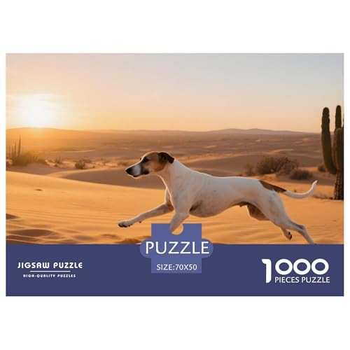 Ibizanischer Hund Puzzle 1000 Teile – Anspruchsvolles Haustierhund Motiv – 1000 Teile Für Erwachsene & Kinder Ab 12 – Poster & Hochwertige Geschenkverpackung 70x50cm/1000pcs von UFVZBNFAN