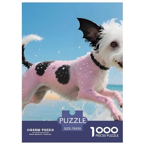 Inspirierendes Chinesischer Schopfhund Puzzle 1000 Teile – Anspruchsvolles Haustierhund Jigsaw – Premium Karton, Geschenkidee & Poster 70x50cm/1000pcs von UFVZBNFAN