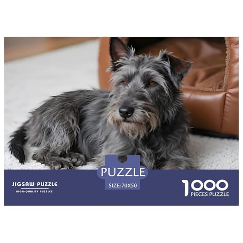 Inspirierendes Scottish Terrier Puzzle 1000 Teile – Anspruchsvolles Haustierhund Jigsaw – Premium Karton, Geschenkidee & Poster 70x50cm/1000pcs von UFVZBNFAN
