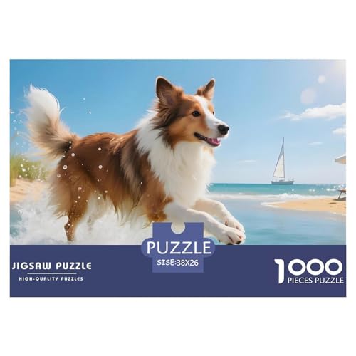 Inspirierendes Shetland Sheepdog Puzzle 1000 Teile – Schwieriges Haustierhund Jigsaw – Premium Board, Poster & Geschenkidee – Entspannung & Konzentration 38x26cm/1000pcs Inspirierendes Shetland Sheepdog Puzzle 1000 Teile – Schwieriges Haustierhund Jigsaw – Premium Board, Poster & Geschenkidee – Entspannung & Konzentration 38x26cm/1000pcs von UFVZBNFAN