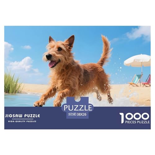 Irish Terrier Puzzle 1000 Teile Haustierhund – Premium Edition, Matte Oberfläche Gegen Spiegelung, Klare Linien, Lernspiel & Geduldstraining, Poster Inklusive, Perfekte Heimdeko 38x26cm/1000pcs Irish Terrier Puzzle 1000 Teile Haustierhund – Premium Edition, Matte Oberfläche Gegen Spiegelung, Klare Linien, Lernspiel & Geduldstraining, Poster Inklusive, Perfekte Heimdeko 38x26cm/1000pcs von UFVZBNFAN