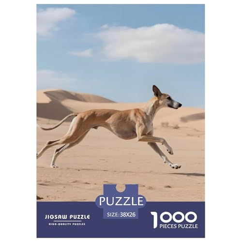 Italienischer Windhund Puzzle 1000 Teile – Anspruchsvolles Haustierhund Motiv – 1000 Teile Für Erwachsene & Kinder Ab 12 – Poster & Hochwertige Geschenkverpackung 38x26cm/1000pcs von UFVZBNFAN