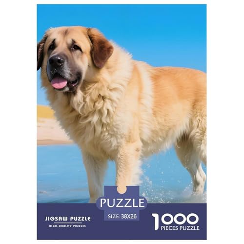 Kreatives Zentralasiatischer Schäferhund Puzzle 1000 Teile Für Erwachsene – Premium Haustierhund Teile Aus Recyclingkarton – Schwieriges Denkspiel, Geschenkidee & Reisenutzung 38x26cm/1000pcs von UFVZBNFAN