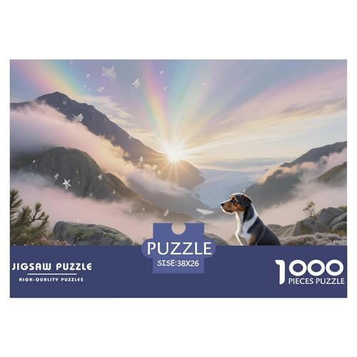 Lakeland Terrier Puzzle 1000 Teile – Anspruchsvolles Haustierhund Motiv – Premium Qualität, Heimdeko & Meditative Entspannung 38x26cm/1000pcs von UFVZBNFAN