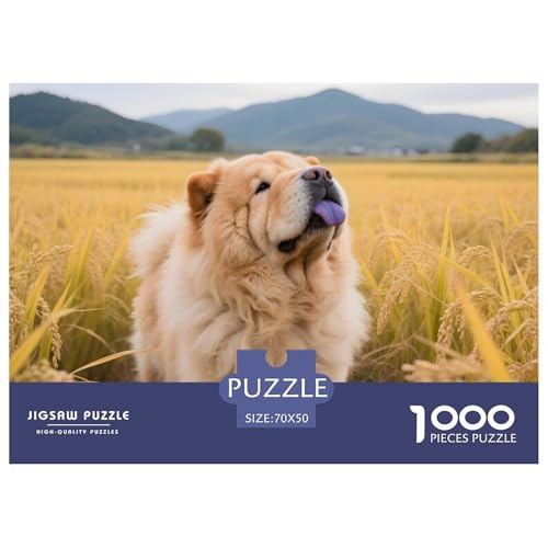 Meditatives Chow-Chow Puzzle 1000 Teile – Anspruchsvolles Haustierhund Denkspiel – Premium Qualität, Poster & Geschenkidee Für Erwachsene 70x50cm/1000pcs von UFVZBNFAN