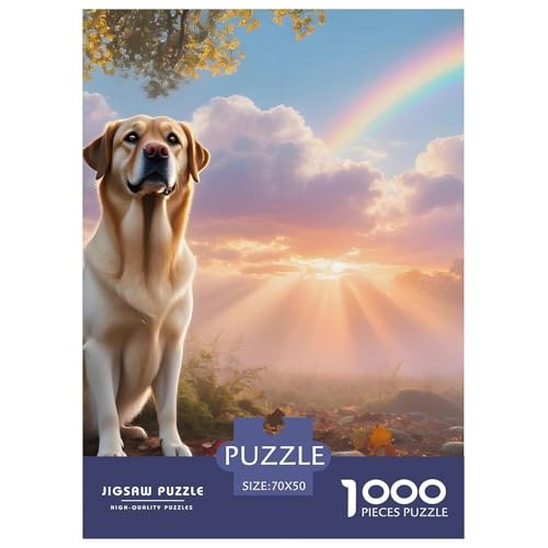 Meditatives Labrador Retriever Puzzle 1000 Teile – Anspruchsvolles Haustierhund Denkspiel – Premium Qualität, Poster & Geschenkidee Für Erwachsene 70x50cm/1000pcs von UFVZBNFAN