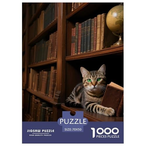 Norwegische Waldkatze Puzzle 1000 Teile – Anspruchsvolles Haustier Katze Motiv – Kreatives Denkspiel, Nachhaltige Qualität & Geschenkidee 70x50cm/1000pcs von UFVZBNFAN
