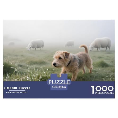 Norwich Terrier Puzzle 1000 Teile Haustierhund – Lernspiel Für Jugendliche Ab 14, Ruhige Freizeit, Präziser Kantenfit, Heimdeko Poster, Geschenkbereit 38x26cm/1000pcs von UFVZBNFAN