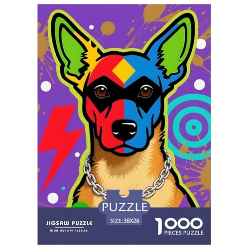 Pakistanischer Mastiff Puzzle 1000 Teile – Kreatives Haustierhund Motiv – Anspruchsvoll & Entspannend, Inklusive Geschenkbox 38x26cm/1000pcs von UFVZBNFAN