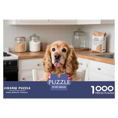 Premium Amerikanischer Cocker Spaniel2 Puzzle 1000 Teile – Anspruchsvolles Haustierhund Motiv – Poster, Hochwertige Verpackung & Perfekte Geschenkidee 38x26cm/1000pcs Premium Amerikanischer Cocker Spaniel2 Puzzle 1000 Teile – Anspruchsvolles Haustierhund Motiv – Poster, Hochwertige Verpackung & Perfekte Geschenkidee 38x26cm/1000pcs von UFVZBNFAN