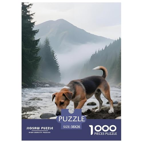 Premium Cesky Terrier Puzzle 1000 Teile – Anspruchsvolles Haustierhund Design – 1000 Teile Für Erwachsene, Inklusive Poster & Dekorativer Geschenkbox 38x26cm/1000pcs von UFVZBNFAN
