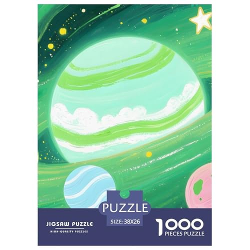 Premium Fantasy-Galaxie Puzzle 1000 Teile – Anspruchsvolles Kosmische Wunder Jigsaw – Robuste Teile, Brillante Farben & Geschenkidee 38x26cm/1000pcs von UFVZBNFAN
