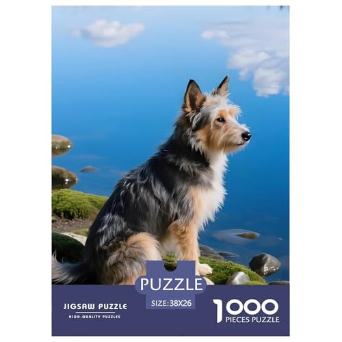 Premium Finnischer Lapphund Puzzle 1000 Teile – Anspruchsvolles Haustierhund Motiv – Poster, Hochwertige Verpackung & Perfekte Geschenkidee 38x26cm/1000pcs von UFVZBNFAN