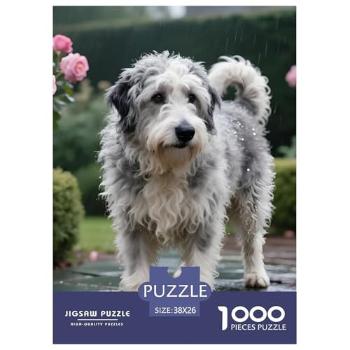Premium Old English Sheepdog Puzzle 1000 Teile – Anspruchsvolles Haustierhund Motiv – Poster, Hochwertige Verpackung & Perfekte Geschenkidee 38x26cm/1000pcs von UFVZBNFAN