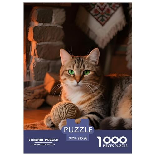 Premium Siberian Cat Puzzle 1000 Teile – Anspruchsvolles Haustier Katze Jigsaw – Robuste Teile, Brillante Farben & Geschenkidee 38x26cm/1000pcs Premium Siberian Cat Puzzle 1000 Teile – Anspruchsvolles Haustier Katze Jigsaw – Robuste Teile, Brillante Farben & Geschenkidee 38x26cm/1000pcs von UFVZBNFAN