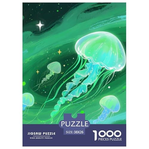 Premium Verträumter Ozean Puzzle 1000 Teile – Anspruchsvolles Jellyfish Jigsaw – Robuste Teile, Brillante Farben & Geschenkidee 38x26cm/1000pcs Premium Verträumter Ozean Puzzle 1000 Teile – Anspruchsvolles Jellyfish Jigsaw – Robuste Teile, Brillante Farben & Geschenkidee 38x26cm/1000pcs von UFVZBNFAN