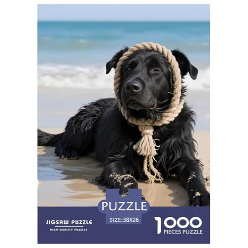 Puli Puzzle 1000 Teile – Anspruchsvolles Haustierhund Motiv – Premium Karton, Klares Druckbild, Poster & Geschenkbox – Perfekt Für Heimdeko 38x26cm/1000pcs von UFVZBNFAN