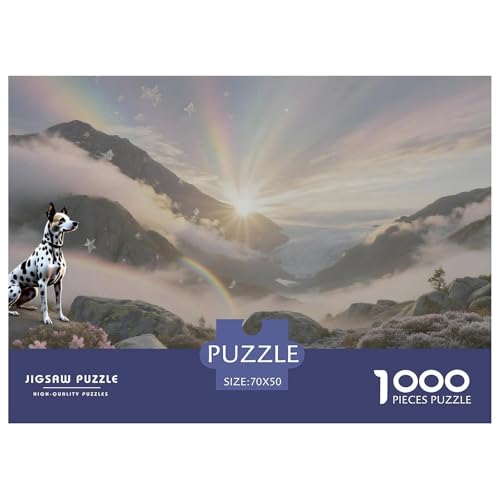 Schwedischer Vallhund Puzzle 1000 Teile Für Erwachsene – Anspruchsvolles Haustierhund Motiv – Poster, Geschenkbox & Kreative Freizeitgestaltung 70x50cm/1000pcs von UFVZBNFAN