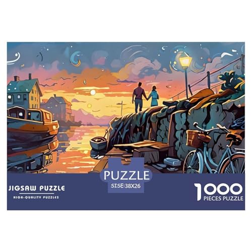 Sonnenuntergang in der Stadt Puzzle 1000 Teile Landscape Decoration – Premium Karton, Dicke Teile, Entspannendes Gehirntraining Für Erwachsene & Jugendliche, Poster & Geschenkbox 38x26cm/1000pcs Sonnenuntergang in der Stadt Puzzle 1000 Teile Landscape Decoration – Premium Karton, Dicke Teile, Entspannendes Gehirntraining Für Erwachsene & Jugendliche, Poster & Geschenkbox 38x26cm/1000pcs von UFVZBNFAN