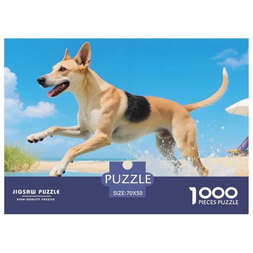 Thai Ridgeback Puzzle 1000 Teile – Premium Haustierhund Motiv – Anspruchsvoll, Entspannend & Dekorativ – Mit Poster, Starker Box & Nachhaltigen Materialien 70x50cm/1000pcs von UFVZBNFAN
