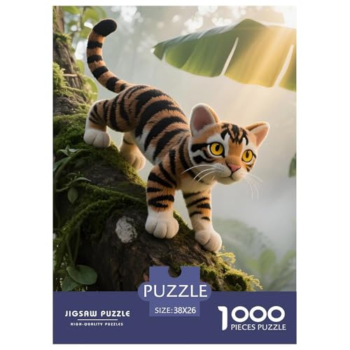 Toyger Puzzle 1000 Teile Haustier Katze – Schwieriges Puzzle Erwachsene, Lernspiel & Deko Für Zuhause Oder Reisen, Dicke Kartonteile, Poster Inklusive – 38x26cm/1000pcs von UFVZBNFAN