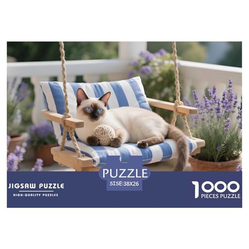 Türkisch Van Puzzle 1000 Teile Hauskatze – Freizeitspaß Für Jugendliche & Erwachsene, Feste Verzahnung, Minimaler Abrieb, Heimdeko Poster & Geschenkbox 38x26cm/1000pcs von UFVZBNFAN