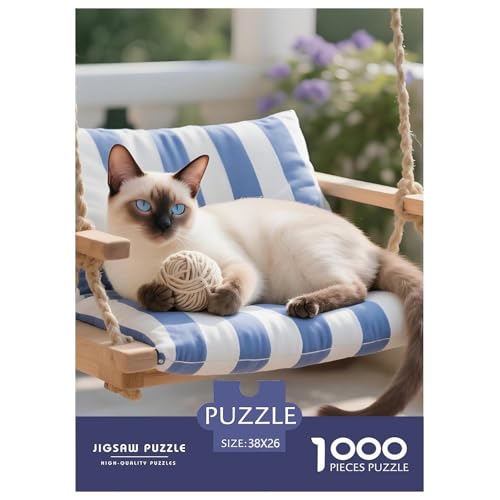 Türkisch Van Puzzle 1000 Teile Haustier Katze – Anspruchsvolles Jigsaw Für Erwachsene & Jugendliche Ab 14, Stressabbau & Konzentrationstraining, Heimdeko Poster – 38x26cm/1000pcs von UFVZBNFAN