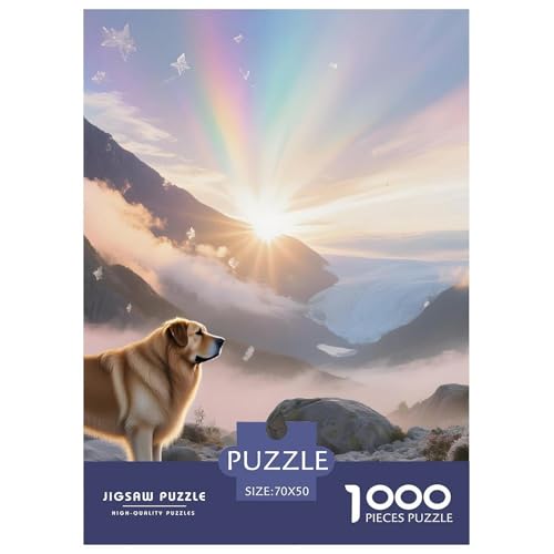 Zentralasiatischer Schäferhund Puzzle 1000 Teile – Anspruchsvolles Haustierhund Motiv – Nachhaltiger Karton, Brillante Farben, Geschenkbox & Deko 70x50cm/1000pcs von UFVZBNFAN