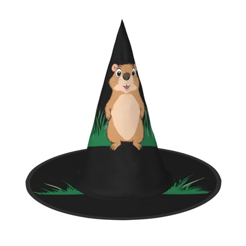 UFhgjjb 1 Stück Halloween Hexenhut - Cartoon Groundhog Volldruck Hexen Dekor Party Kostüm, Cosplay Rollenspiel Festival Karneval Hut UFhgjjb 1 Stück Halloween Hexenhut - Cartoon Groundhog Volldruck Hexen Dekor Party Kostüm, Cosplay Rollenspiel Festival Karneval Hut von UFhgjjb
