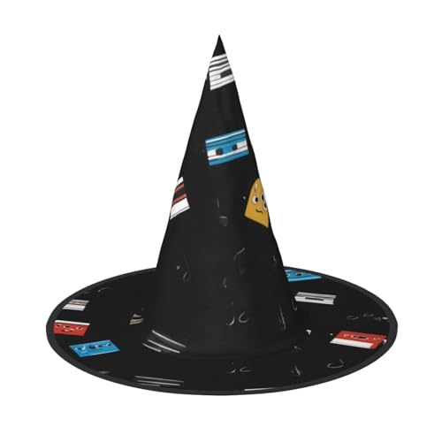 UFhgjjb 1 Stück Halloween Hexenhut - Fliegende Noten Volldruck Hexen Dekor Party Kostüm Cosplay Rollenspiel Festival Karneval Hut UFhgjjb 1 Stück Halloween Hexenhut - Fliegende Noten Volldruck Hexen Dekor Party Kostüm Cosplay Rollenspiel Festival Karneval Hut von UFhgjjb