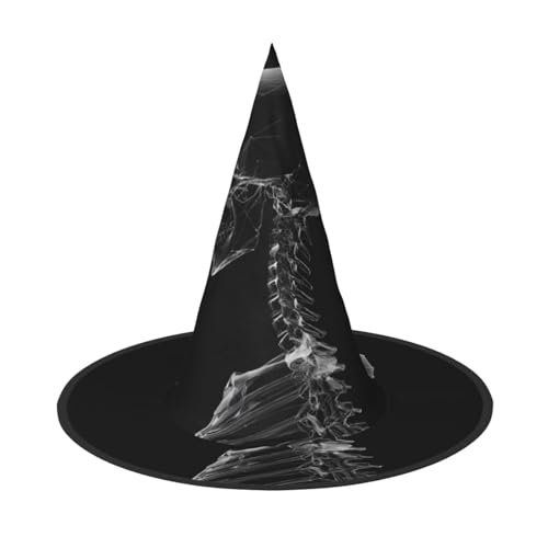 UFhgjjb 1 x Halloween-Hexenhut – Knochenform Volldruck Hexen Dekor Party Kostüm, Cosplay Rollenspiel Festival Karneval Hut von UFhgjjb