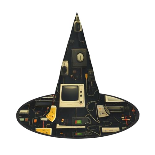 UFhgjjb Halloween-Hexenhut, 2 Stück, Hausgeräte, Volldruck, Hexen-Dekor, Party-Kostüm, Cosplay, Rollenspiel, Festival, Karnevalshut UFhgjjb Halloween-Hexenhut, 2 Stück, Hausgeräte, Volldruck, Hexen-Dekor, Party-Kostüm, Cosplay, Rollenspiel, Festival, Karnevalshut von UFhgjjb