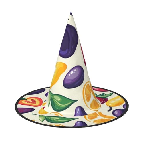 UFhgjjb Halloween-Hexenhut, Obst-Kollektion, Volldruck, Hexen-Dekor, Party-Kostüm, Cosplay, Rollenspiel, Festival, Karneval, Hut, 2 Stück UFhgjjb Halloween-Hexenhut, Obst-Kollektion, Volldruck, Hexen-Dekor, Party-Kostüm, Cosplay, Rollenspiel, Festival, Karneval, Hut, 2 Stück von UFhgjjb