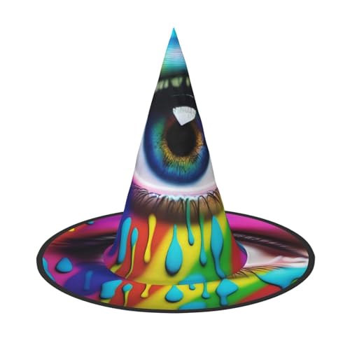 UFhgjjb Halloween-Hexenhut, bunte Tränen, Volldruck, Hexen-Dekor, Party-Kostüm, Cosplay, Rollenspiel, Festival, Karneval, Hut, 3 Stück UFhgjjb Halloween-Hexenhut, bunte Tränen, Volldruck, Hexen-Dekor, Party-Kostüm, Cosplay, Rollenspiel, Festival, Karneval, Hut, 3 Stück von UFhgjjb