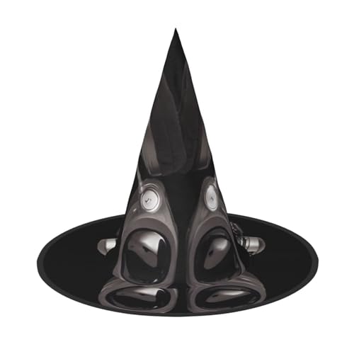 UFhgjjb Halloween-Hexenhut, coole Kopfhörer, Volldruck, Hexen-Dekor, Party-Kostüm, Cosplay, Rollenspiel, Festival, Karneval, Hut, 3 Stück von UFhgjjb
