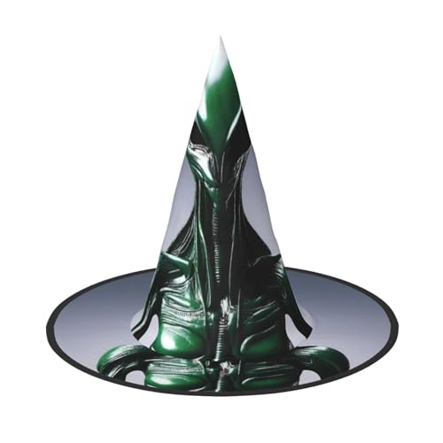 UFhgjjb Halloween-Hexenhut – Alien-Display, Volldruck, Hexen-Dekor, Party-Kostüm, Cosplay, Rollenspiel, Festival, Karneval, Hut, 3 Stück von UFhgjjb