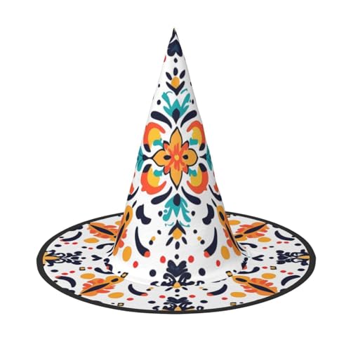 UFhgjjb Halloween-Hexenhut – Damastblume, Volldruck, Hexen-Dekor, Party-Kostüm, Cosplay, Rollenspiel, Festival, Karneval, Hut, 3 Stück UFhgjjb Halloween-Hexenhut – Damastblume, Volldruck, Hexen-Dekor, Party-Kostüm, Cosplay, Rollenspiel, Festival, Karneval, Hut, 3 Stück von UFhgjjb
