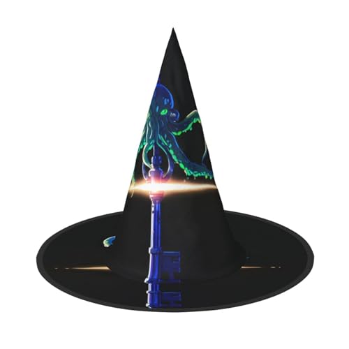 UFhgjjb Halloween-Hexenhut – Oktopus-Schlüssel, Volldruck, Hexen-Dekor, Party-Kostüm, Cosplay, Rollenspiel, Festival, Karnevalshut, 2 Stück UFhgjjb Halloween-Hexenhut – Oktopus-Schlüssel, Volldruck, Hexen-Dekor, Party-Kostüm, Cosplay, Rollenspiel, Festival, Karnevalshut, 2 Stück von UFhgjjb