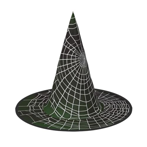 UFhgjjb Halloween-Hexenhut – Spinnennetz, Volldruck, Hexen-Dekor, Party-Kostüm, Cosplay, Rollenspiel, Festival, Karnevalshut, 2 Stück von UFhgjjb