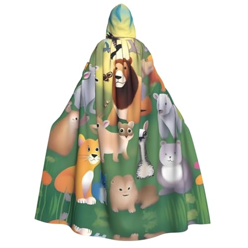 UFhgjjb Halloween Kapuzenumhang Kostüm Umhang – Erwachsene Aufklärung Tiere Druck Kostüm Robe für Maskerade Karneval Comic Ausstellung UFhgjjb Halloween Kapuzenumhang Kostüm Umhang – Erwachsene Aufklärung Tiere Druck Kostüm Robe für Maskerade Karneval Comic Ausstellung von UFhgjjb