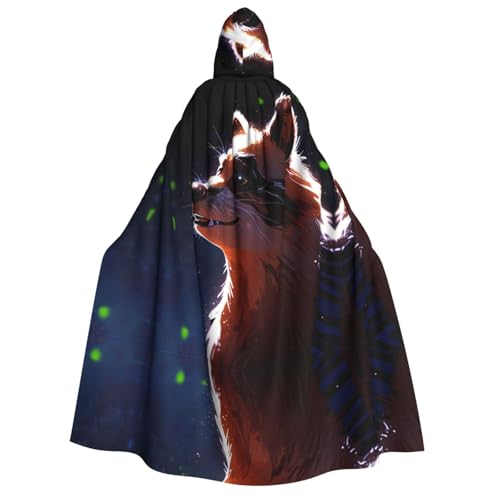 UFhgjjb Halloween Kapuzenumhang Kostüm Umhang – Erwachsene Laser Silber Fuchs Druck Kostüm Robe für Maskerade, Karneval, Comic Ausstellung UFhgjjb Halloween Kapuzenumhang Kostüm Umhang – Erwachsene Laser Silber Fuchs Druck Kostüm Robe für Maskerade, Karneval, Comic Ausstellung von UFhgjjb